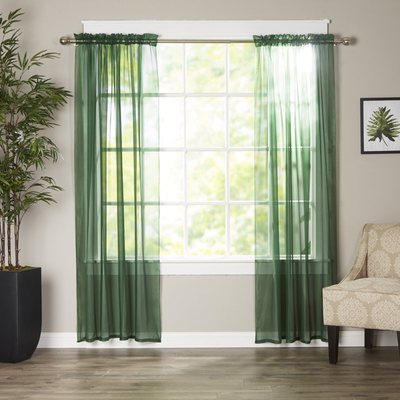 Wayfair Basics™ Wayfair Basics Solid Sheer Curtain Panels & Reviews ...